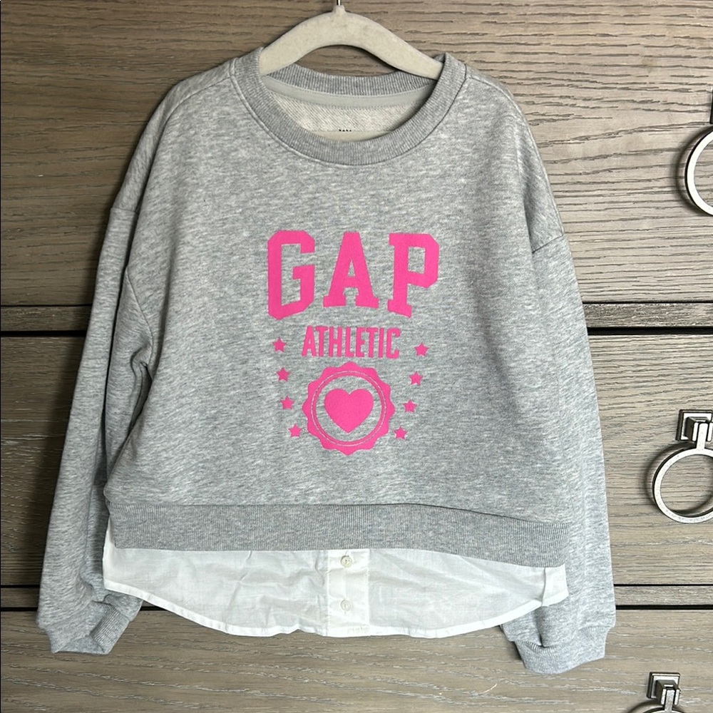 GAP Kids Toddler Gray and Pink Sweatshirt Top 5T NEW